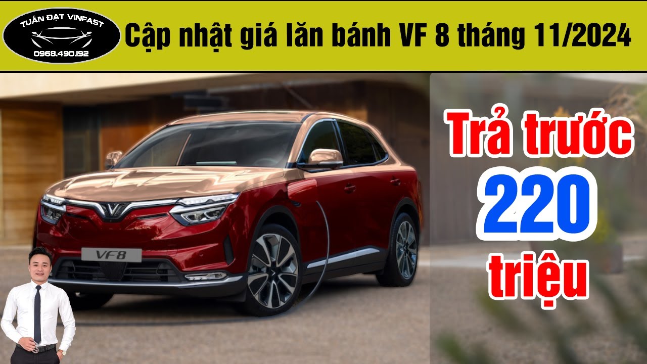 Tổng chi phí lăn bánh xe VF8 2025 tại các tỉnh thành