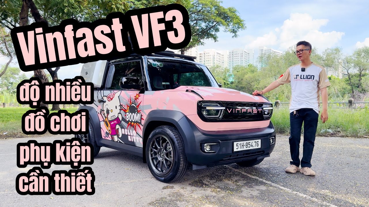 Độ Vinfast VF3 hồng: Biến hóa xế cưng, khẳng định cá tính riêng Độ Vinfast VF3 hồng