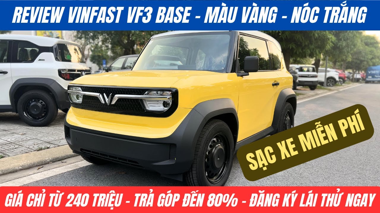 Độ Vinfast VF3 vàng: Biến hình chiến binh đô thị đẳng cấp, cá tính Độ Vinfast VF3 vàng