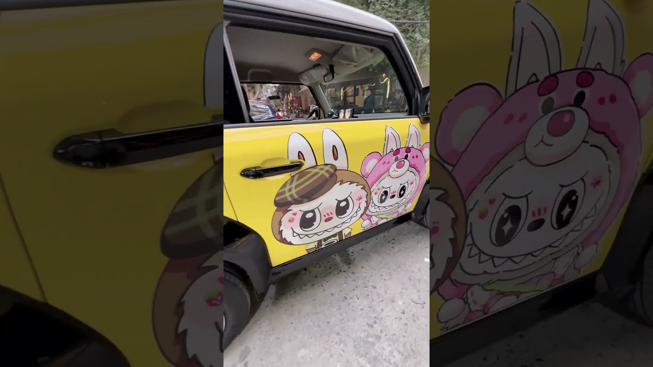 mẫu tem dán Labubu VF3