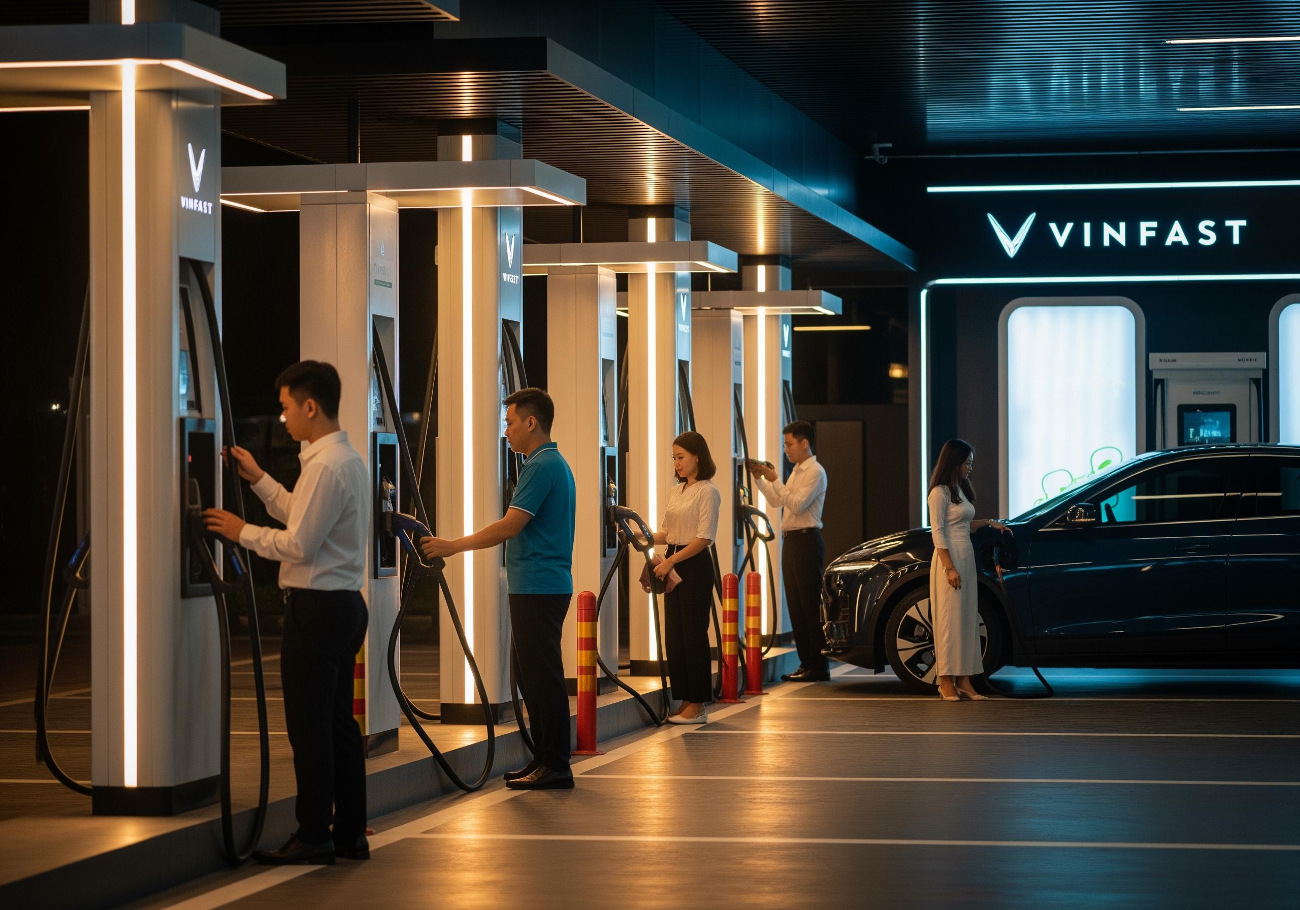 trạm sạc vinfast Nam Từ Liêm