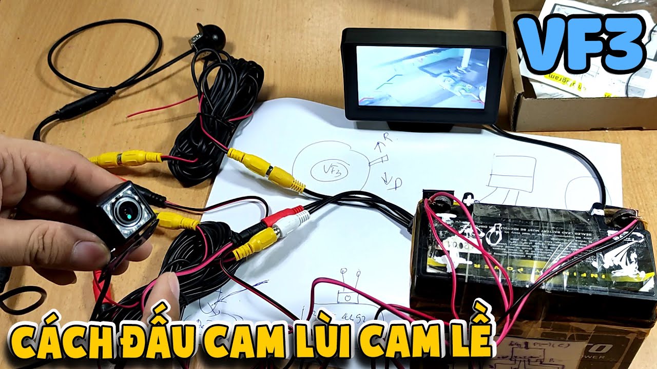 Lắp cảm biến lùi ô tô VF3